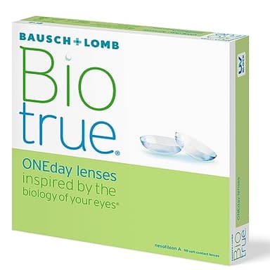 Bausch + Lomb Biotrue ONEday Tageslinsen, sphärische Kontaktlinsen, weich, 90 Stück/BC 8.6 mm/DIA 14.2 mm / -2.25 Dioptrien