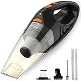 kitsky Handstaubsauger Akku Kabellos, Auto-Staubsauger, mit leistungsstarker Saugkraft, Mini-Staubsauger, für Sofas, Matratzen und Fenster, 12000PA, Handheld Cordless