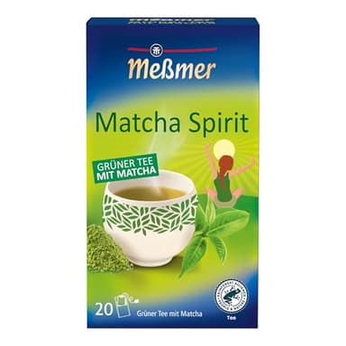 Meßmer MATCHA SPIRIT | Grüner Tee mit Matcha | 20 Teebeutel | für morgendliche Rituale
