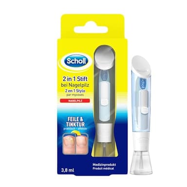 Scholl 2-in-1 Stift bei Nagelpilz - Neuartig entwickeltes System zur Behandlung von Nagelpilz und Pilzinfektionen - Wirkt direkt an der Quelle