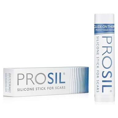 BIODERMIS - Prosil Narbenstift zur Narbenpflege aus 100% medizinischem Silikon (17g) – Parfümfreies Narbengel für alle Hauttypen & als Narbensalbe nach OP - kompakt & reisetauglich