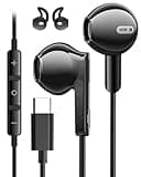 USB C Kopfhörer für iPhone 15 16 Pro Max HiFi Stereo In Ear Kopfhörer mit Kabel USB C mit Mikrofon Kopfhörer USB C für Samsung Galaxy S24 S23 S22 S25 Ultra S21 A55 A53 A33 A54 5G Pixel 8 7a Xiaomi 14