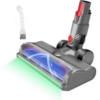 Bürste für Dyson V12 Detect Slim V10 Digital Slim Staubsauger, Zubehör Bodenbürste mit LED-Leuchten, Ersatzteile Ersatzbürste mit Direktantrieb, Aufsatz mit Schnellspanner für Hartboden und Teppiche