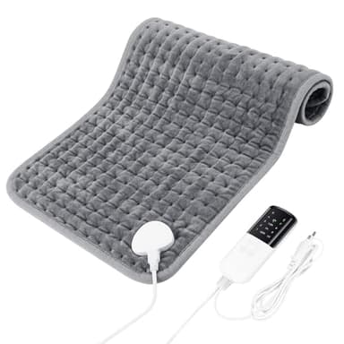 Heizkissen, Elektrische Wärmedecke mit Abschaltautomatik, Maschinenwaschbar, 10 Heizstufen zur Schmerzlinderung, Wärmekissen für Rücken Nacken Schulter Bauch