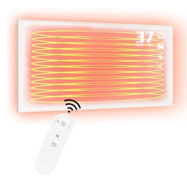 Mursche Infrarot Wandheizung Infrarotheizung 450W - Thermostat Heizung Elektrisch Infrarotheizung Standgerät mit Fernbedienung Elektroheizung Energiesparend mit Elektroheizkörper Wandmontage