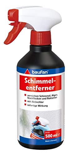 Baufan Schimmelentferner - 500ml - Schimmelspray mit Aktivchlor für Schimmel & Algen, Silikon- und Fliesenfugen - Anti Schimmel Spray Chlorreiniger