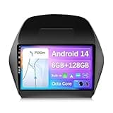 JOYX - [6G+128G] - Android 13 Autoradio Passt für Hyundai IX35 (2010-2017) - Eingebaut DSP/Carplay/Android Auto - Kamera MIC KOSTENLOS - 10.1” 2 Din -Unterstützung SWC 4G WiFi DAB Fast-boot 360-Kamera