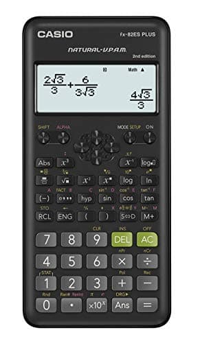 Casio fx-82ES Plus Wissenschaftlicher Taschenrechner 2. Edition, Schwarz