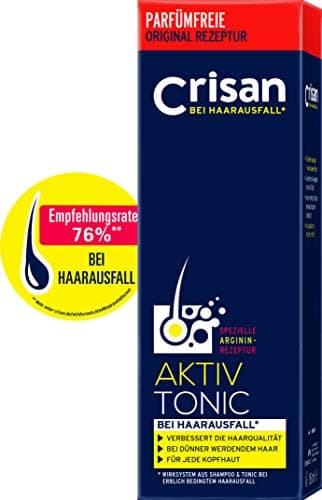 Crisan Aktiv Tonic | 150 ml | Haarwasser gegen Haarausfall | Haarpflegemittel für dünner werdendes Haar | mit Arginin-Rezeptur | Haarpflege für Männer & Frauen