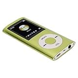Dioche MP3-Player, 200 mAh Akku MP3-Player Großes Display, Multifunktionaler Verlustfreier Sound, Schlankes 1,8 Zoll LCD Display, Tragbarer MP3-Player für Reisen, Fitnessstudios und Büros (Grün)