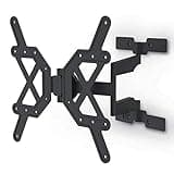 Hama TV Wandhalterung Schwenkbar, Neigbar, Slim (32-65 Zoll TV Halterung für Fernseher bis zu 30 kg, max. VESA 400x400, Ausziehbare Fernsehwandhalterung inkl. Fischer-Dübel & Bohrschablone) schwarz