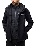 Jack Wolfskin Herren Romberg 3in1 Jkt M, Schwarz, S EU