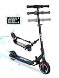 RCB E-Scooter Kinder, E-Roller für Kinder 6-12 Jahren, 150W Motor - Max 16Km/h - Regenbogenlicht - Faltbarer Elektroroller Kinder - LED Anzeige, Geschenk für Kinder und Jugendliche