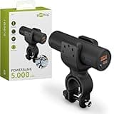 Goobay 60656 Bike Powerbank 5.0 5000 mAh inkl. verstärkter Halterung für Fahrradlenker/Powerbank für Ebike/Externer Akku/Ladegerät mit Quickcharge & Power Delivery/Charger für Samsung/Apple Klein