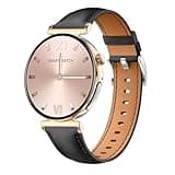 Knauermann PRO 3 Mini (2024) Gold - Gesundheitsuhr Smartwatch mit Telefoniefunktion - EKG + HRV und SOS Funktion - AMOLED Display - BT Bluetooth - Schlafapnoe - Edition 1, 14-24, rund