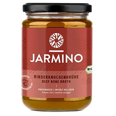 Knochenbrühe BIO | 6x 350ml | Weiderind - 20 Std. gekocht | für Leaky Gut, Paleo, Colon Cleanse | Organic bone broth | Rinderbrühe - reich an Kollagen, Protein, Aminosäuren, Mineralien | Brühe BIO