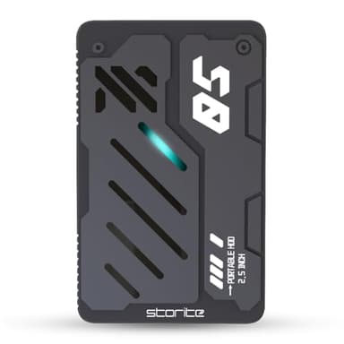 Storite Externe Festplatte 1 TB USB 3.0 Leichte Datensicherungs- und Speicherfestplatte Tragbare Gaming-Festplatte Speichererweiterungsfestplatte für Spiele Laptop PC Mac Desktop