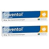Soventol HydroCort 0,5% Creme 2x 30 g bei akuten Hautentzündungen wie Neurodermitis, Hautallergien & Ekzemen - lindert Juckreiz - entzündungshemmend