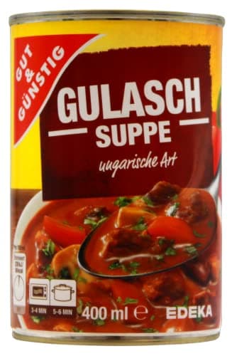 Gut & Günstig Gulasch-Suppe ungarische Art, 12er Pack (12 x 400ml)