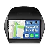 YUNTX [6GB+128GB] Android 14 Autoradio für Hyundai Tucson IX35(2010-2015)-[Integriertes CarPlay/Android Auto/DSP/GPS]-10.1”IPS 2.5D-CAM+MIC-DAB/Mirror Link/Bluetooth 5.0/360 Kamera/Lenkradsteuerung