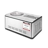 CASO Ice Creamer - 2 in 1 Design Eismaschine und Joghurtmaschine mit Kompressortechnik, kein Vorkühlen notwendig, produziert bis zu 2 Liter Eiscreme, Speiseeis oder Joghurt