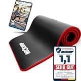 NEOLYMP extra Dicke und rutschfeste Fitnessmatte mit Fitness E-Book und Tragegurt - Pilatesmatte, Yoga Matte, Sportmatte, Gymnastikmatte, Trainingsmatte