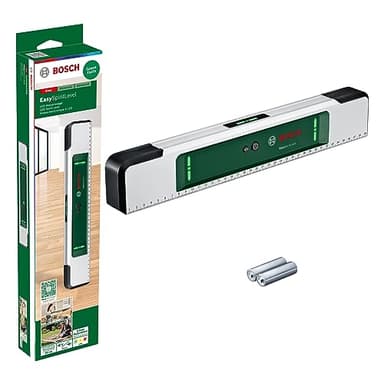 Bosch Wasserwaage EasySpiritLevel (intuitives LED-Konzept, Tonunterstützung, Neigungen bis zu +/-3°, 0,1° Genauigkeit bei 0°, 90°, 180° und 270°, aufgedruckte Skala, im Karton)