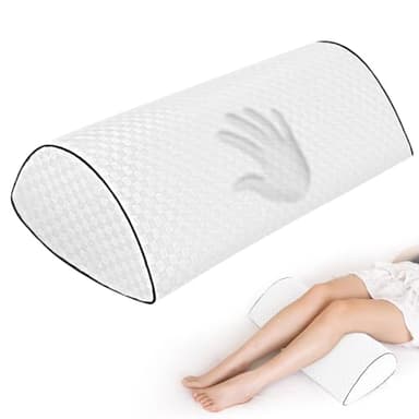 Babyezz Kniekissen für Seitenschläfer, Memory-Schaum-Kissen gegen Hüft- & Rückenschmerzen, Keilkissen für Rückenlage, ergonomische Schlafunterstützung (Weib)