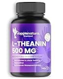 L Theanin (XXL Vorrat) 240 Kapseln - Hochdosiert | 500mg pro Tag | schonende Wasserextraktion - Laborgeprüft & Hochrein - deutsche Herstellung - SUPPLENATURA®