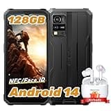 Blackview BV4800Pro Android 14 Outdoor Handy, 12GB+128GB/2TB TF, Corning Gorilla 6.56" HD+, Outdoor Smartphone, IP69K Buastellenhandy,16MP+8MP, NFC/OTG/GPS/Fingerabdruck