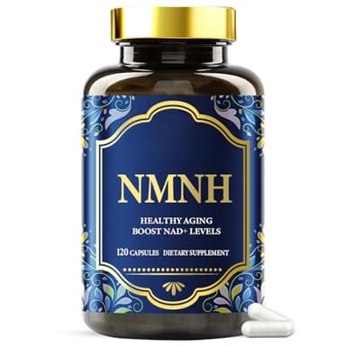 NMNH Ergänzungsmittel, NAD+ Booster für Zellenergie und Geistige Klarheit, Hochwirksame Formel, Unterstützt Gesundes Altern, 120 Vegane Kapseln