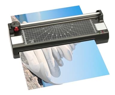 OLYMPIA Laminier- und Schneidegerät A 340 Combo silber/schwarz DIN A3