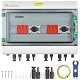 überspannungsschutz pv - 1000V 32A Solar Anschlusskasten, Blitzschutz dc trennschalter pv anlage 2 string (2 in 2 out), DC Combiner box Leitungsschutzschalter Solar einspeisesteckdose