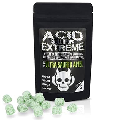 RED DEVILS TASTE ULTRA SAURERE APFELBONBONS - ACID SKULL EXTREME