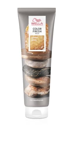Wella Professionals Color Fresh Mask Golden Gloss – Haarkur zum Beleben und Verändern der Haarfarbe – pflegende Tönung mit Avocadoöl – für mittelblondes bis helles Haar – 150 ml