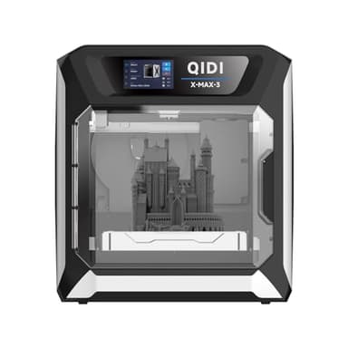 QIDI MAX3 3D-Drucker, 325*325*315mm Extragroßes Druckformat, 600mm/s Schneller, 350℃ Hotend, 65℃ Kammerwärme, Auto-Nivellierung, Allround 3D-Drucker für Gewerbe und Industrie