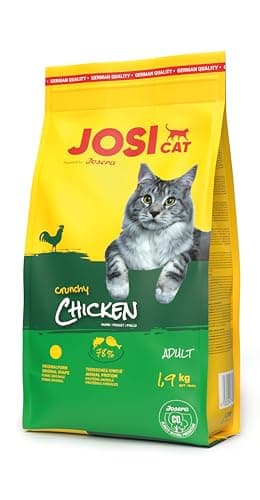 JosiCat Crunchy Chicken (1 x 1,9 kg) | Adult | Premium Trockenfutter für Katzen | mit zartem Hühnchen & wertvollen Fettsäuren | Powered by JOSERA | Katzenfutter | Alleinfuttermittel | 1er Pack