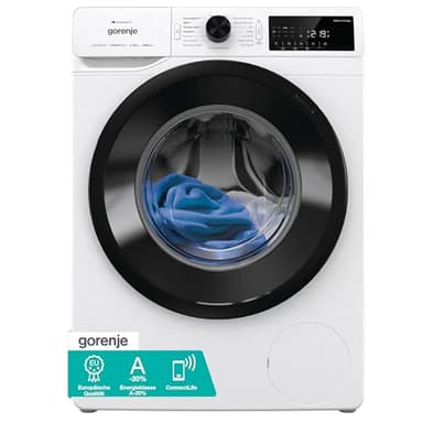 Gorenje WPAM14A2T Waschmachine mit Dampffunktion/ConnectLife / 10Kg / 1400 U/min / 15 Programme/Totaler AquaStop/Edelstahl Trommel/ExtraHygiene/PowerWash/Schnell Waschgang/EEK: A-20%