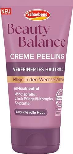 Schaebens Beauty Balance PEELING für Pflege in den Wechseljahren und anspruchsvolle Haut mit Mönchspfeffer und Sheabutter für ein verfeinertes Hautbild - 75ml