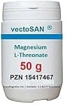vectoSAN Magnesium L-Threonat Pulver 50 gr - vegan, reines Pulver ohne Zusatzstoffe, optimale Bioverfügbarkeit