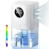 Luftentfeuchter, 1800ML Entfeuchter Elektrisch, Raumentfeuchter Leise Dehumidifier Mit Funktion Abtauen & Schlafmodus, Timer, Entfeuchter für Badezimmer
