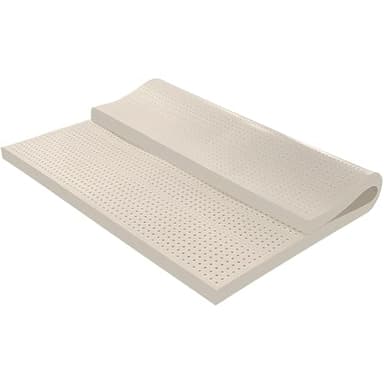 Matratze aus Naturlatex 100% Latex, mittelfest, orthopädische Matratze mit abnehmbarem Bezug, ergonomisch atmungsaktiv und langlebig für optimale Wirbelsäulenausrichtung,2.5cm,180x200cm
