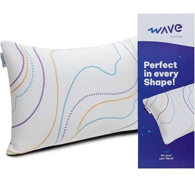 M LINE Höhenverstellbares Memory Foam Kopfkissen - Ergonomisches & Hypoallergenes Stützkissen – 50x70 cm - Ideal als Seitenschläferkissen & Rückenschläferkissen - Mit Sommer- & Winterseite