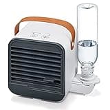 Beurer LV 50 Fresh Breeze Tischventilator/-kühler, handlich, portabel und modern, 2-in-1 Ventilator und Luftbefeuchter, ideal für's Büro, ohne chemische Zusätze, Tragbar, Einfach