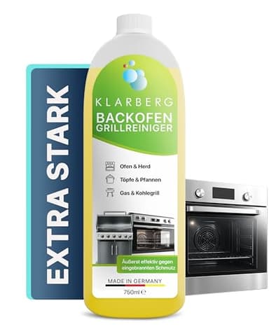 KLARBERG® Backofenreiniger (750ml) I Grillreiniger I Backofenreiniger extra stark I Grill Reiniger extra stark I Ofenreiniger Backofenreiniger I Grillreiniger Gasgrill I Backofen Reiniger