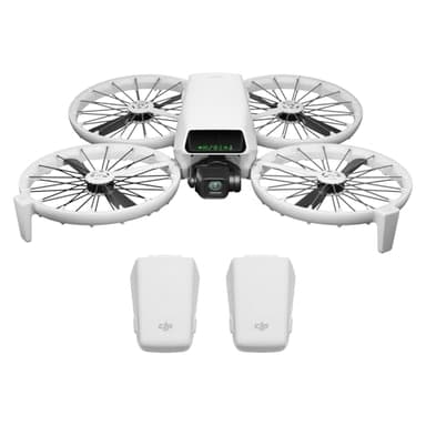 DJI Flip Combo mit zwei Akkus ohne Bildschirm‑Fernsteuerung, Drohne mit 4K-UHD-Kamera für Erwachsene, Start auf der Handfläche, autom.-Rückkehr, intelligenter Flug, 2 Akkus