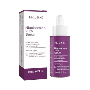 Niacinamide Serum 20% – Porenverfeinerndes Serum gegen Pigmentflecken & Hautunebenheiten – Für alle Hauttypen, parabenfrei & duftstofffrei, 20ml
