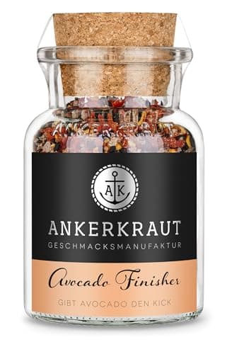 Ankerkraut Avocado Finisher, Mischung würzender Zutaten für Avocado, neue Rezeptur, 80 g im Korkenglas