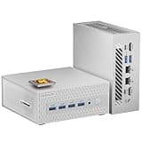 AE8 MAX AI Mini PC, AMD Ryzen 7 8745HS Processor Mini Computer(8C/16T, Up to 4.9GHz) 32GB DDR5 RAM & 1TB PCIe 4.0 SSD, Support 4K/8K Quad Display Desktop Gaming PC, USB4/WIFI6E/BT5.2/Windows 11 Pro