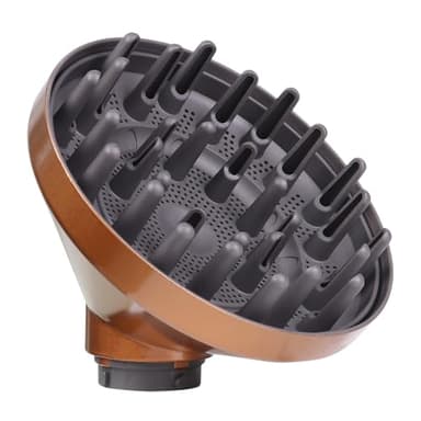Laymi Diffusor für Dyson long langer Zacken diffuser für Dyson Airwrap Diffusor Aufsatz Zubehör für Haartrockner,locken für Gewelltes und Lockiges Haar, Umwandlung Curling Styler gold gelb-braun